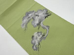 リサイクル　綴れ松模様刺繍名古屋帯